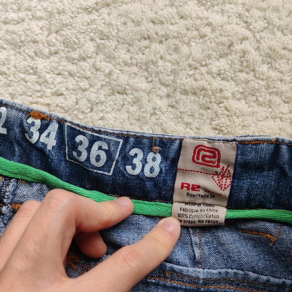 Y2K 2000s Randy Rivers Baggy Cotton Denim Shorts - Picture 4 of 6